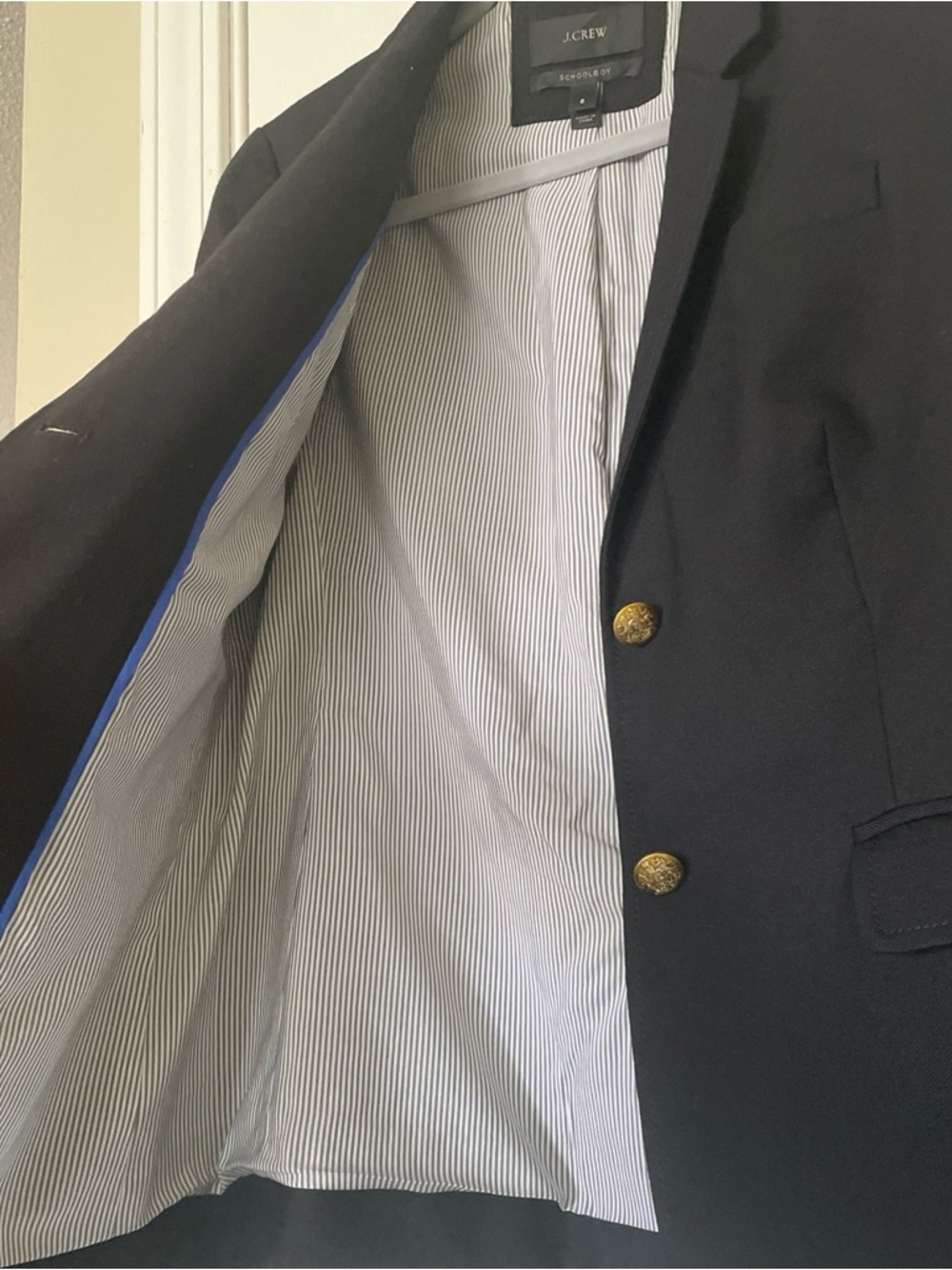 J. Crew School Boy black Blazer with Gold Buttons - Picture 4 of 10